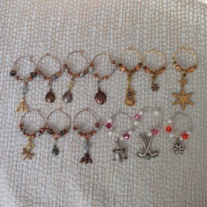 Lot of 13 Vintage Glass Markers